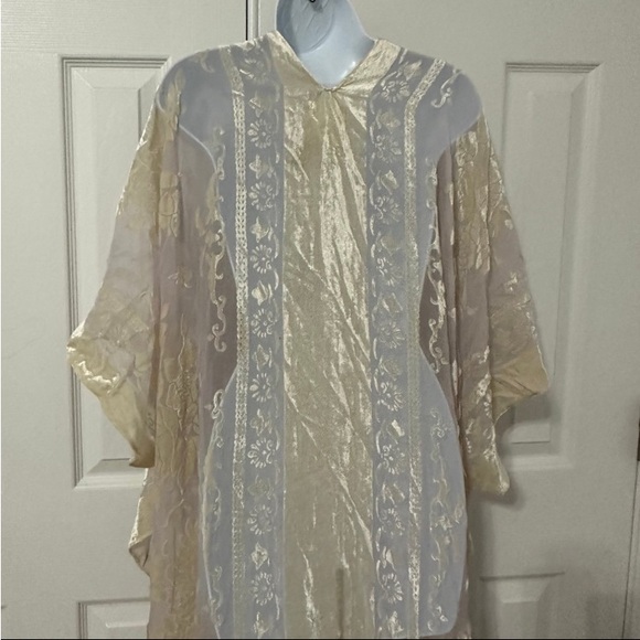 UNICORN 🦄 RARE FREE PEOPLE NIGHTBIRD BURNOUT KIMONO OS - Picture 14 of 16